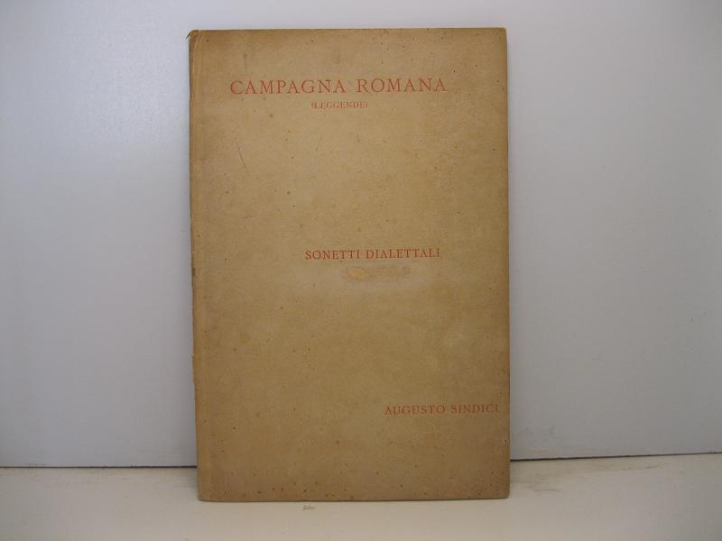 Campagna romana. Leggende. Sonetti dialettali